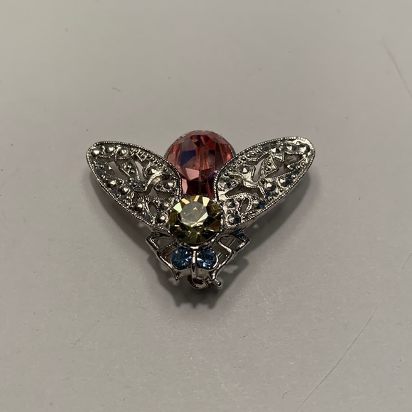 Rhinestone Bee or Fly Brooch great condition - Picture 1 of 4